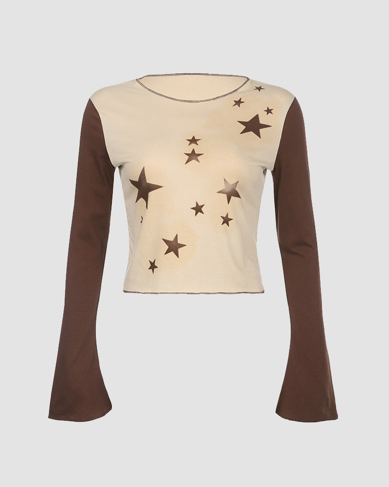 Phial Starry Spray Graphic Top