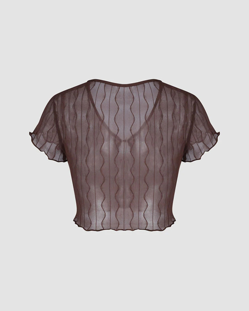 Vintage Esoteric Mesh Top