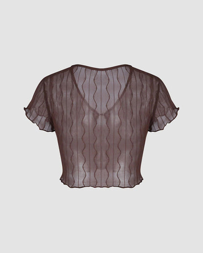 Vintage Esoteric Mesh Top