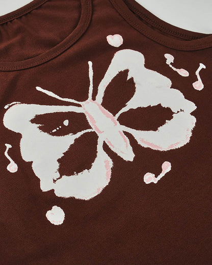 Island Grounds Butterfly Tank Top