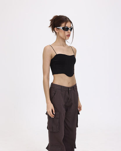 Indie Garden Lettuce Cropped Top