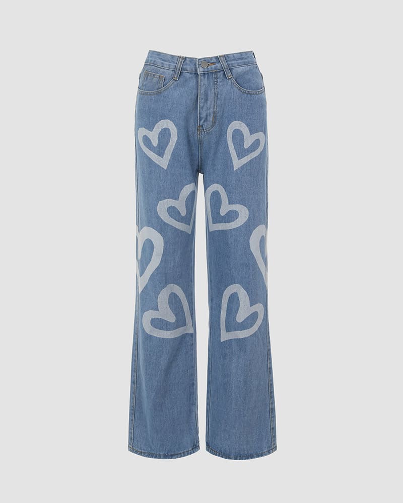 Wispy Hearts Jeans