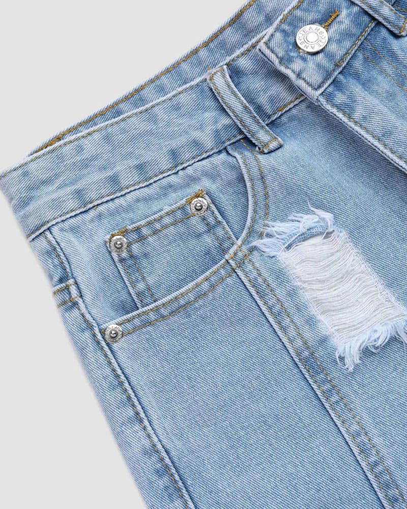 Wide Weekend Denim Shorts