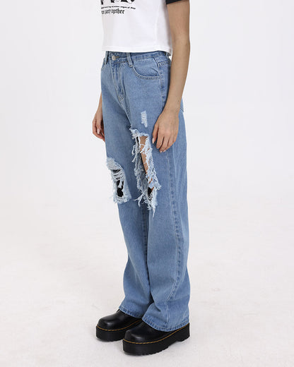 Cool Distressed Statement Jeans