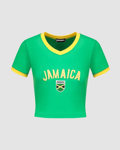 Jamaica Raglan Sports Top