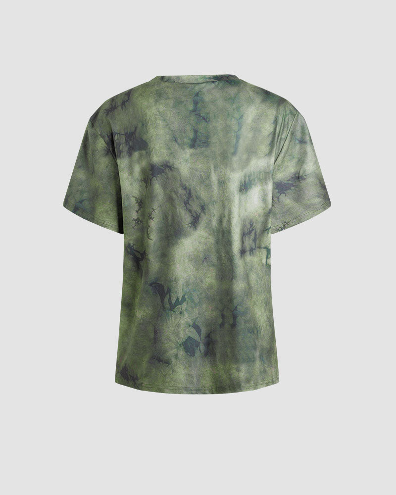 Fairy Imprint Graphic Oversized T-Shirt