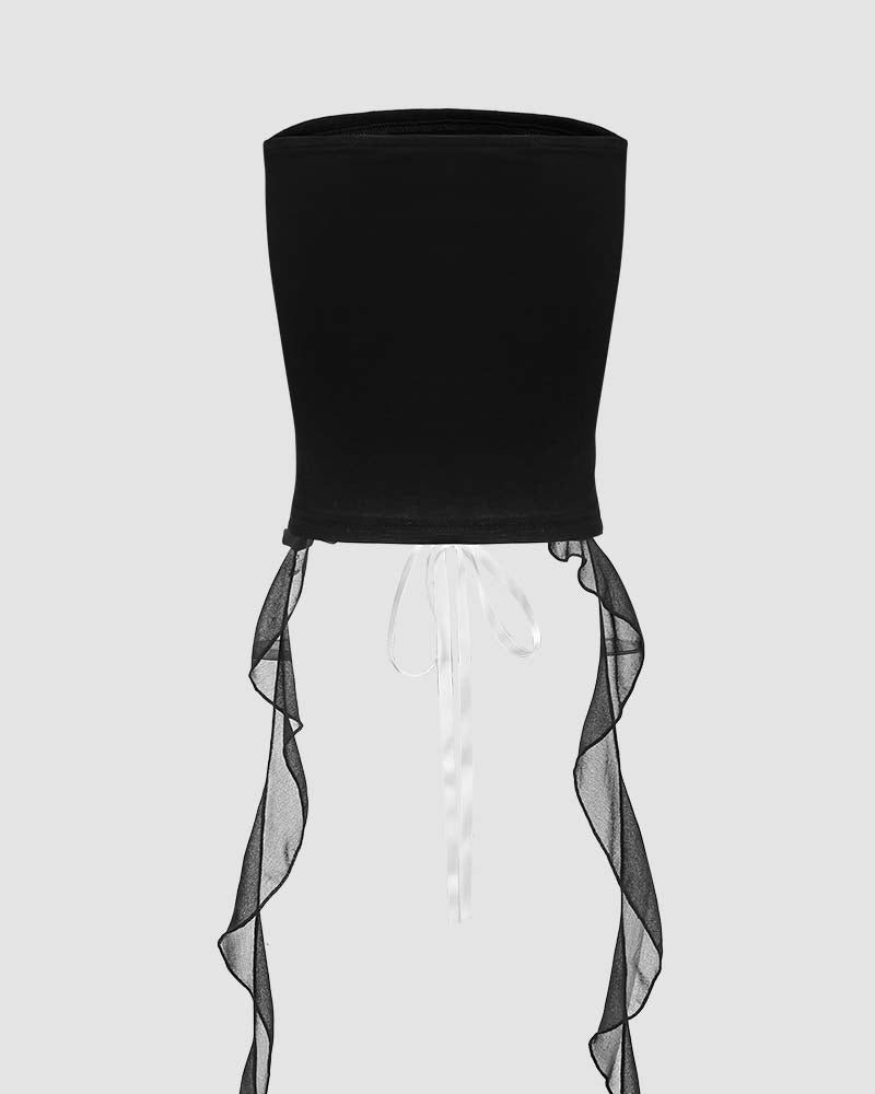 Shoelace Tube Corset Top