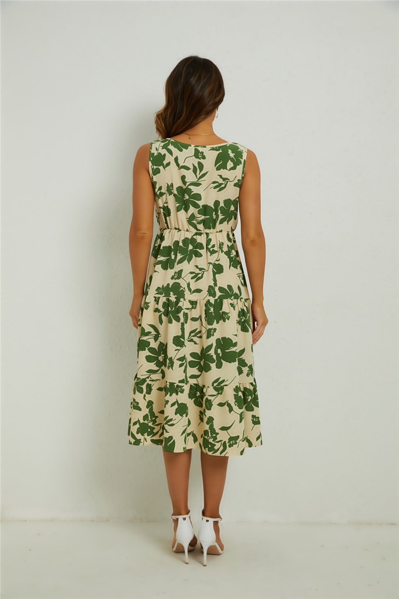 Cindy Floral Midi Dress