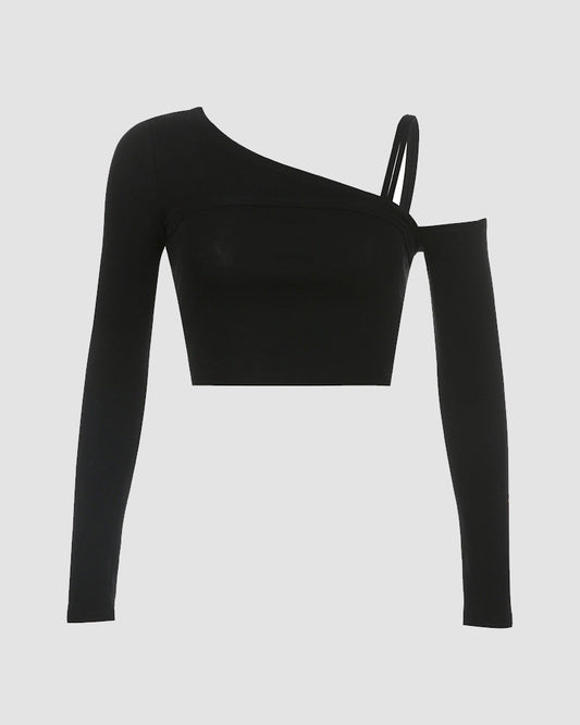 Nightrunner Asymmetric Top with Sleeves