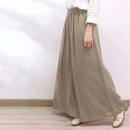 【Cotton And Linen】Casual Wide Leg Trousers