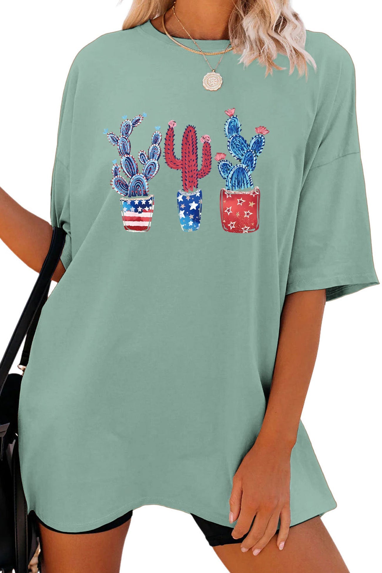 Cactus Flag Print T-shirt