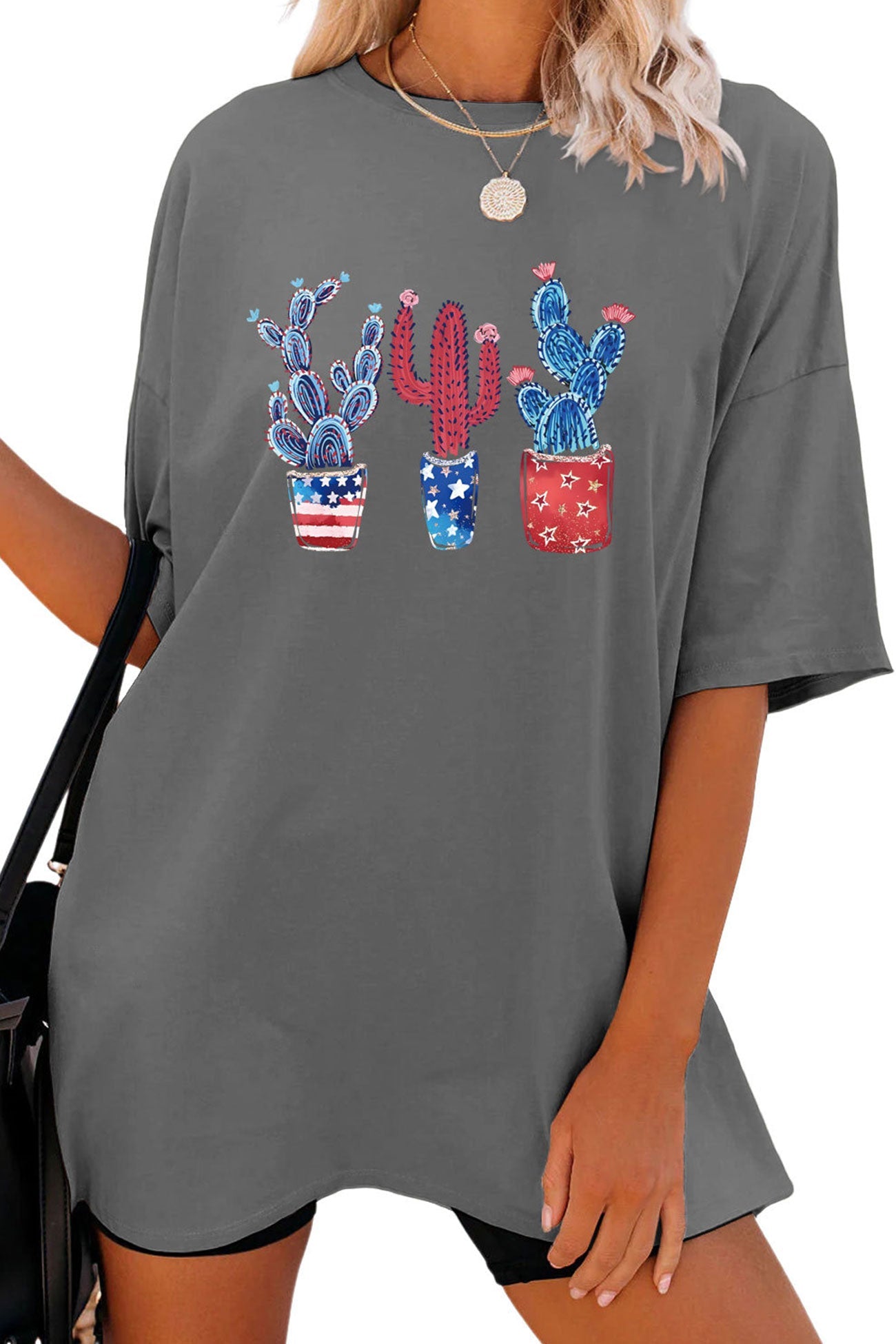 Cactus Flag Print T-shirt