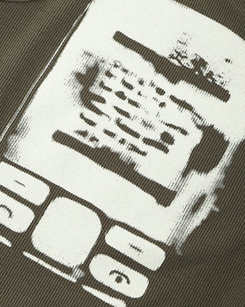 Retro Phone Imprint Tank Top