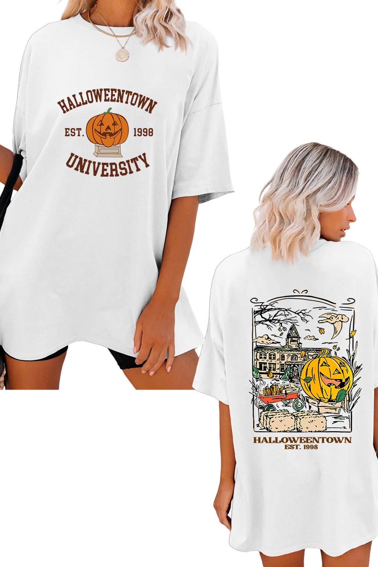 Halloween Town University Graphic T-shirt