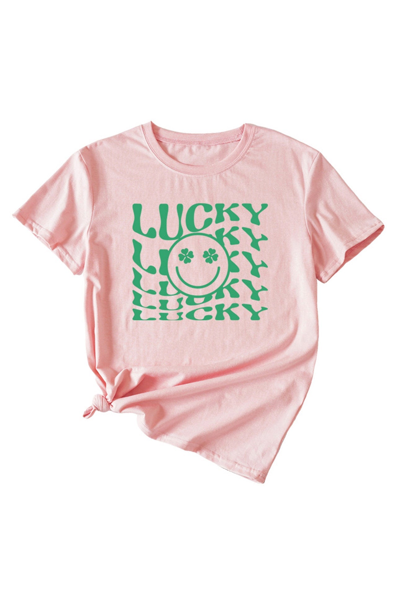 Lucky Smile Clover Printed T-shirt