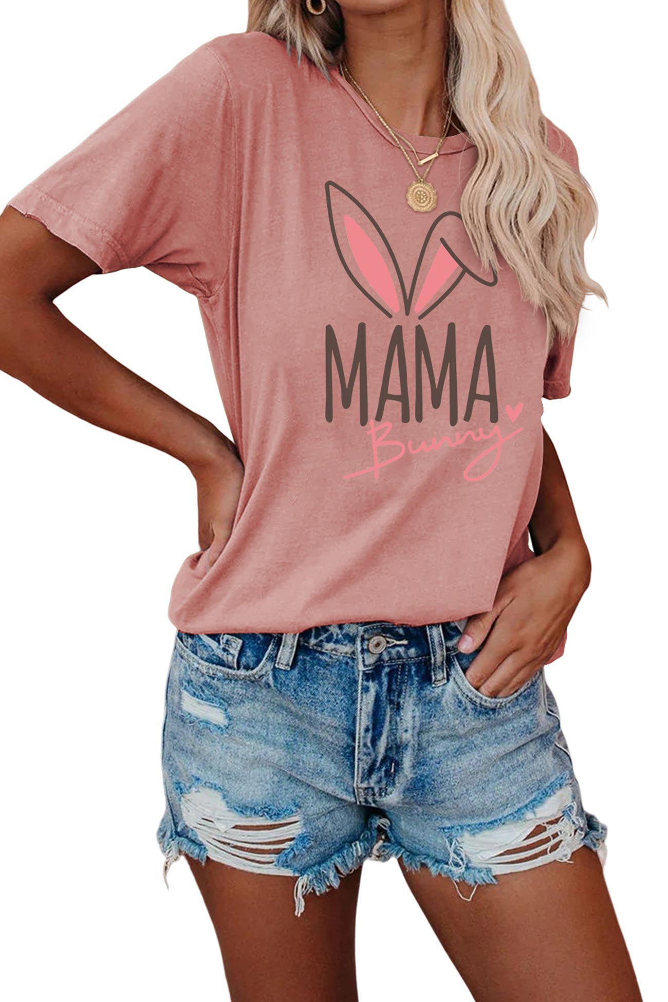 Mama Bunny Graphic T-shirt