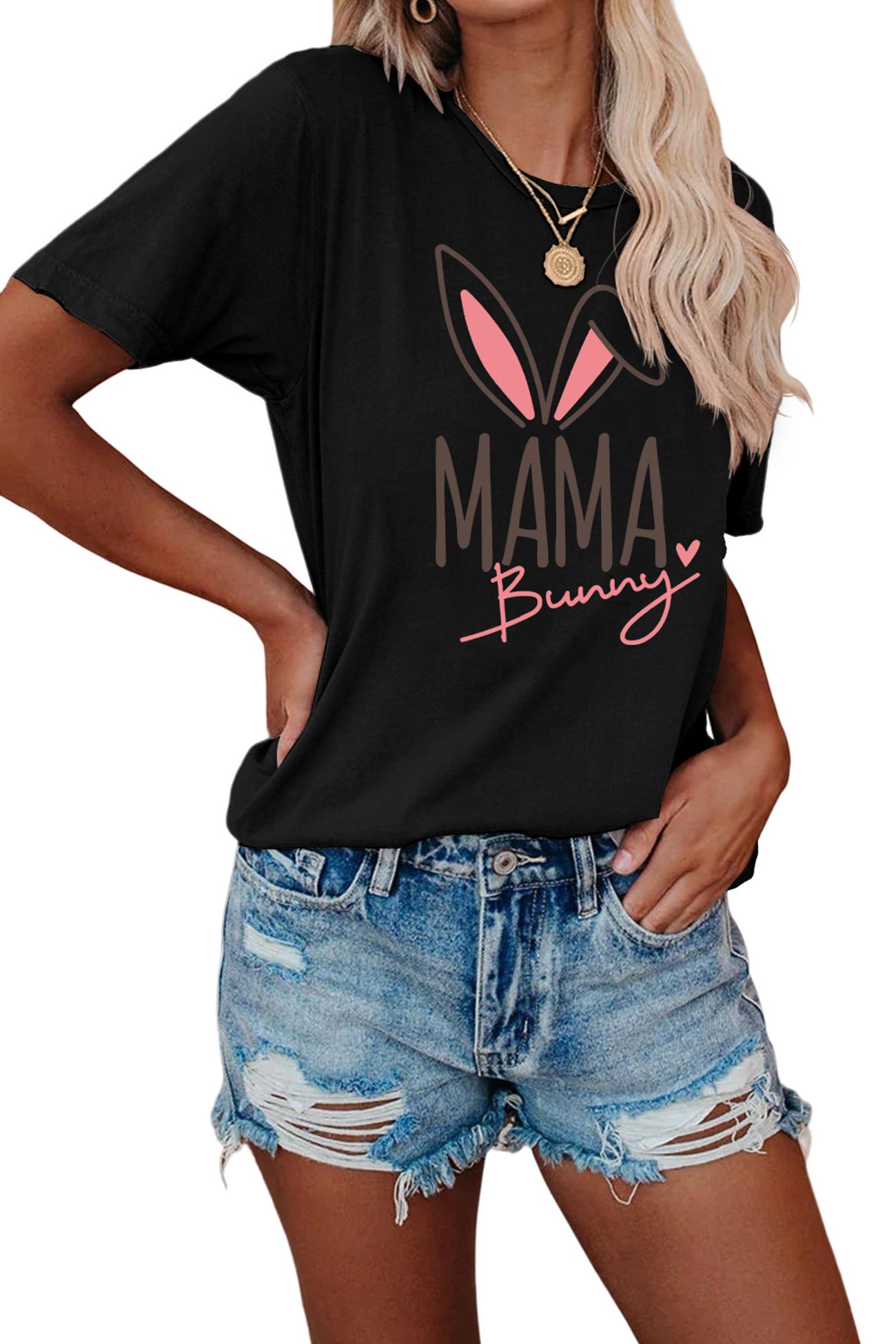 Mama Bunny Graphic T-shirt