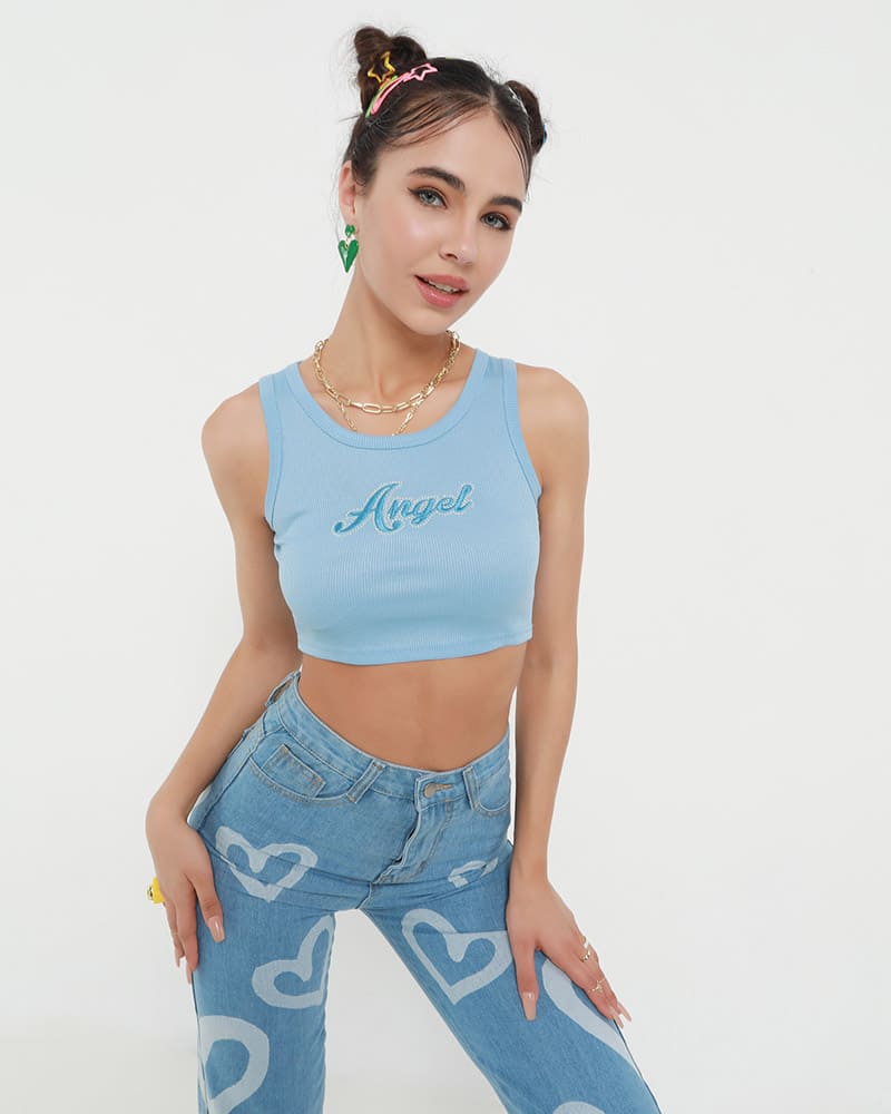 Baby Angel Cropped Tank