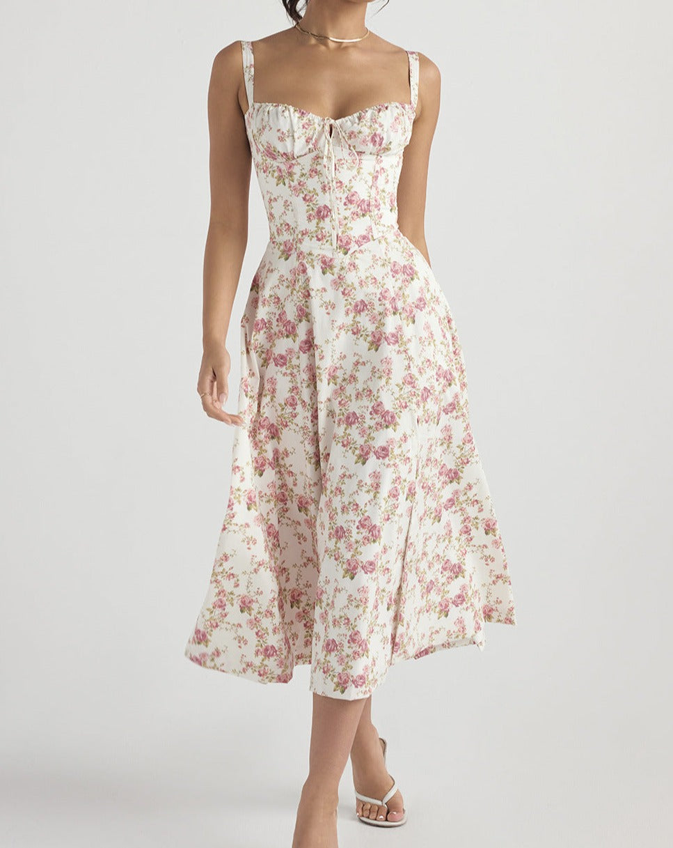 Lapetus Floral Midi Cami Dress