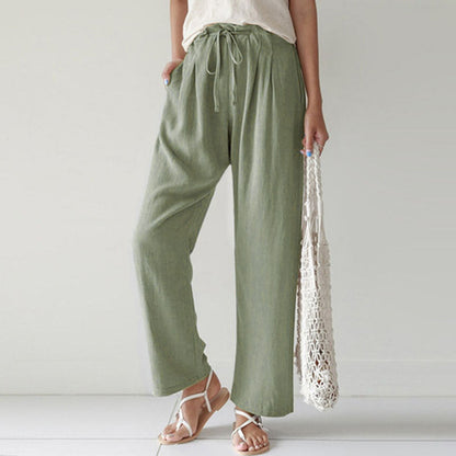 【Cotton And Linen】Casual Straight Trousers