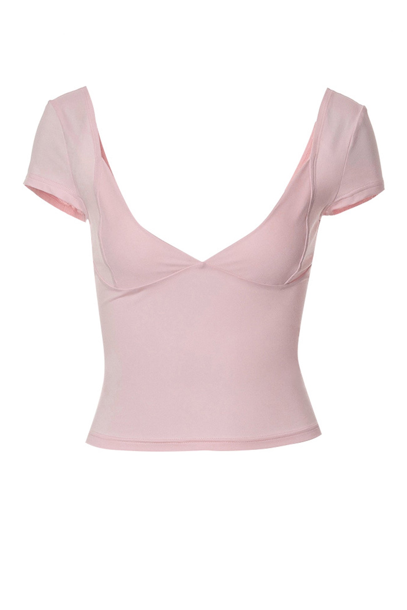 Pink Round Neck Tops