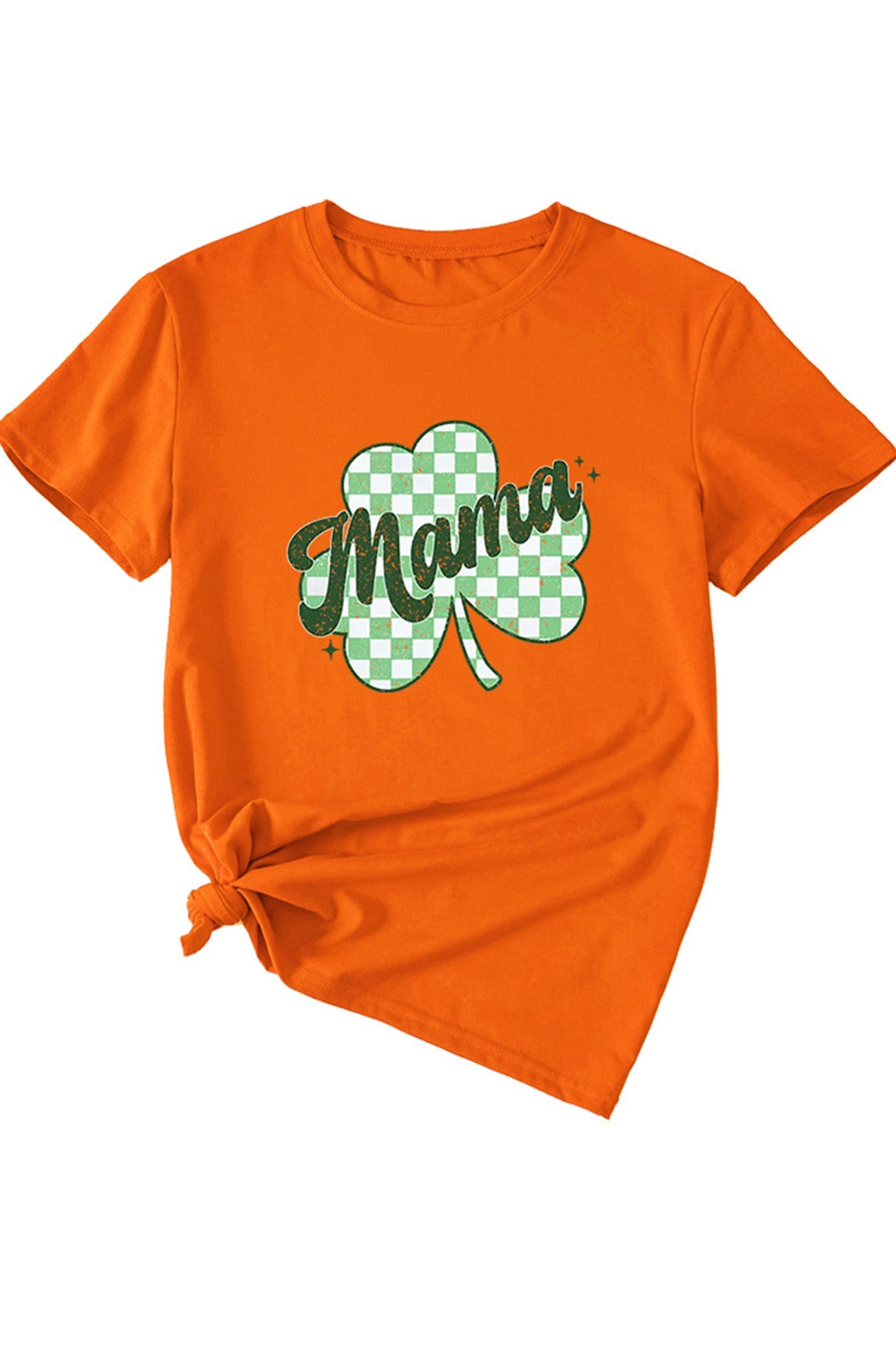 Plaid Clover Graphic T-shirt