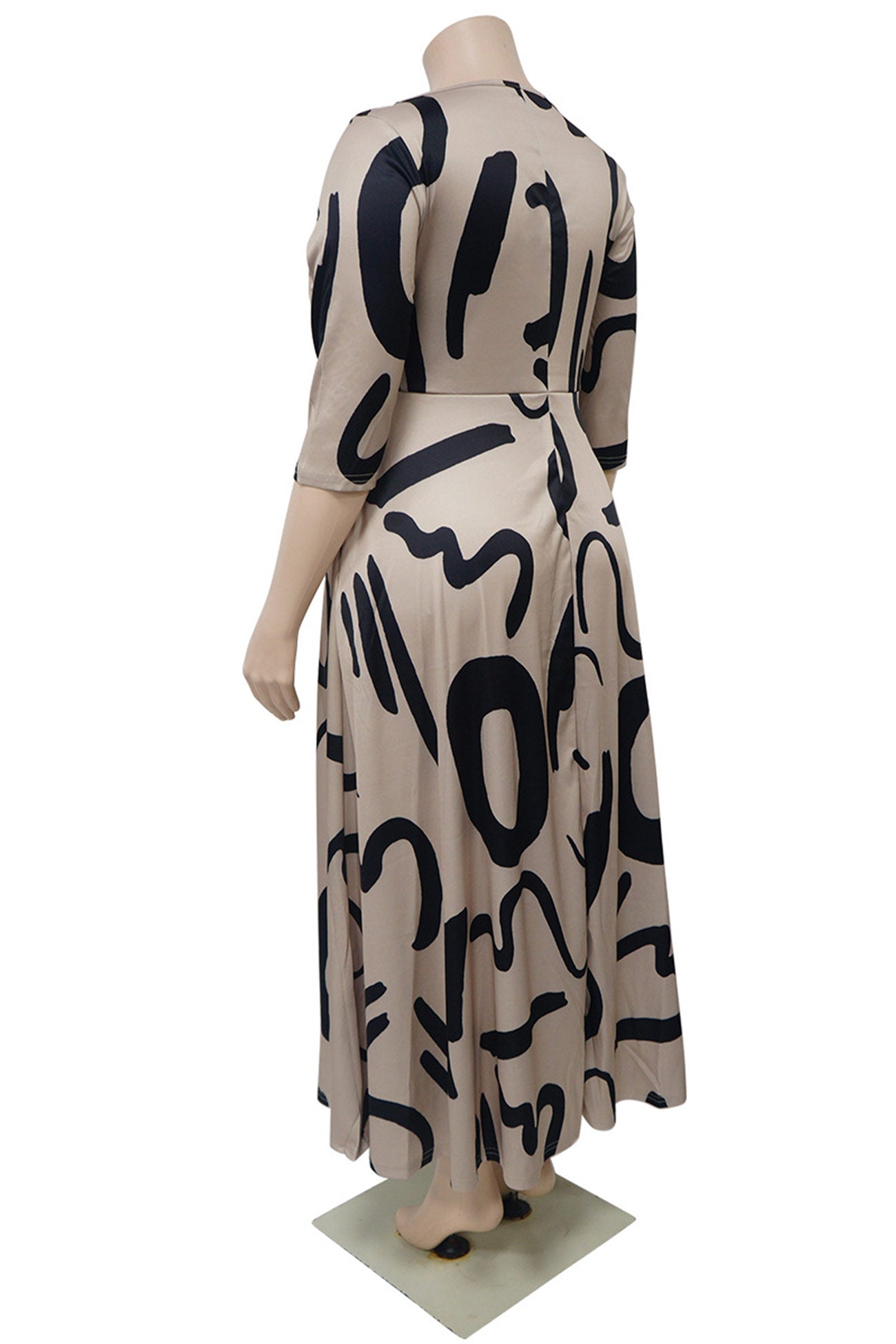 Printed Tie-waist Dress