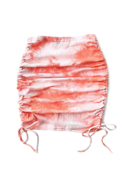 Tie Dye Smocked Skirt