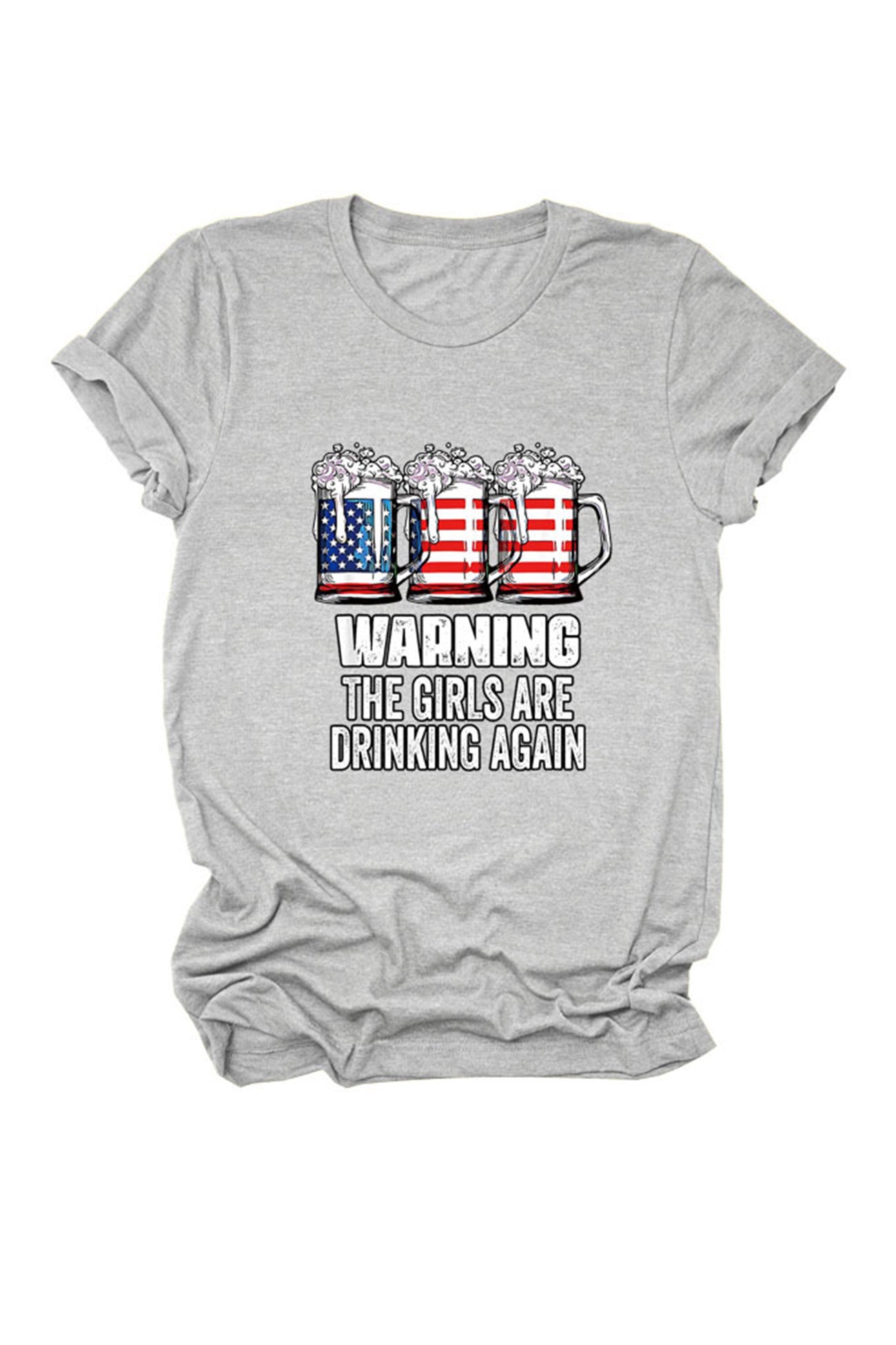 Warning The Girls Are Printed  T-Shirt