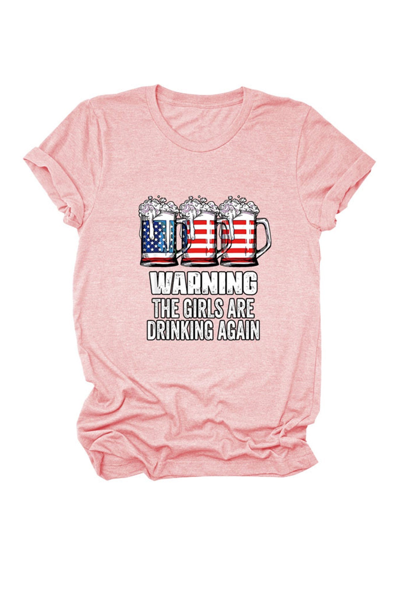 Warning The Girls Are Printed  T-Shirt