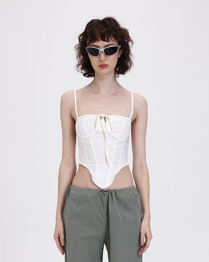 Halter Wishbone Corset Top