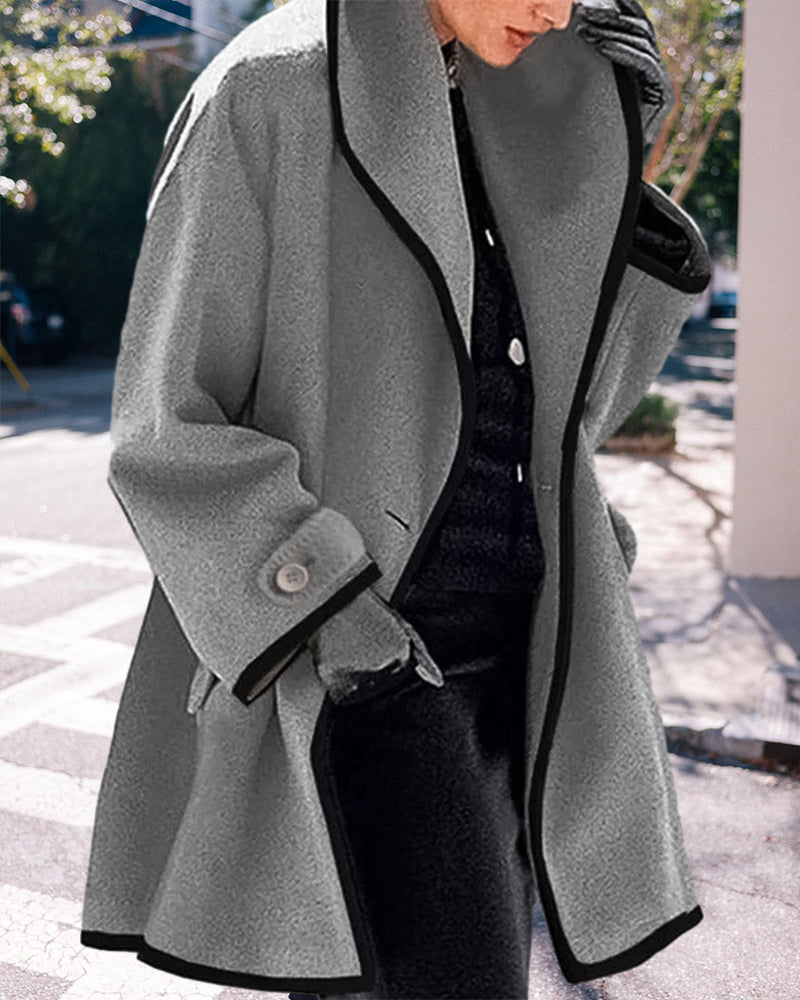 Elegant lapel coat