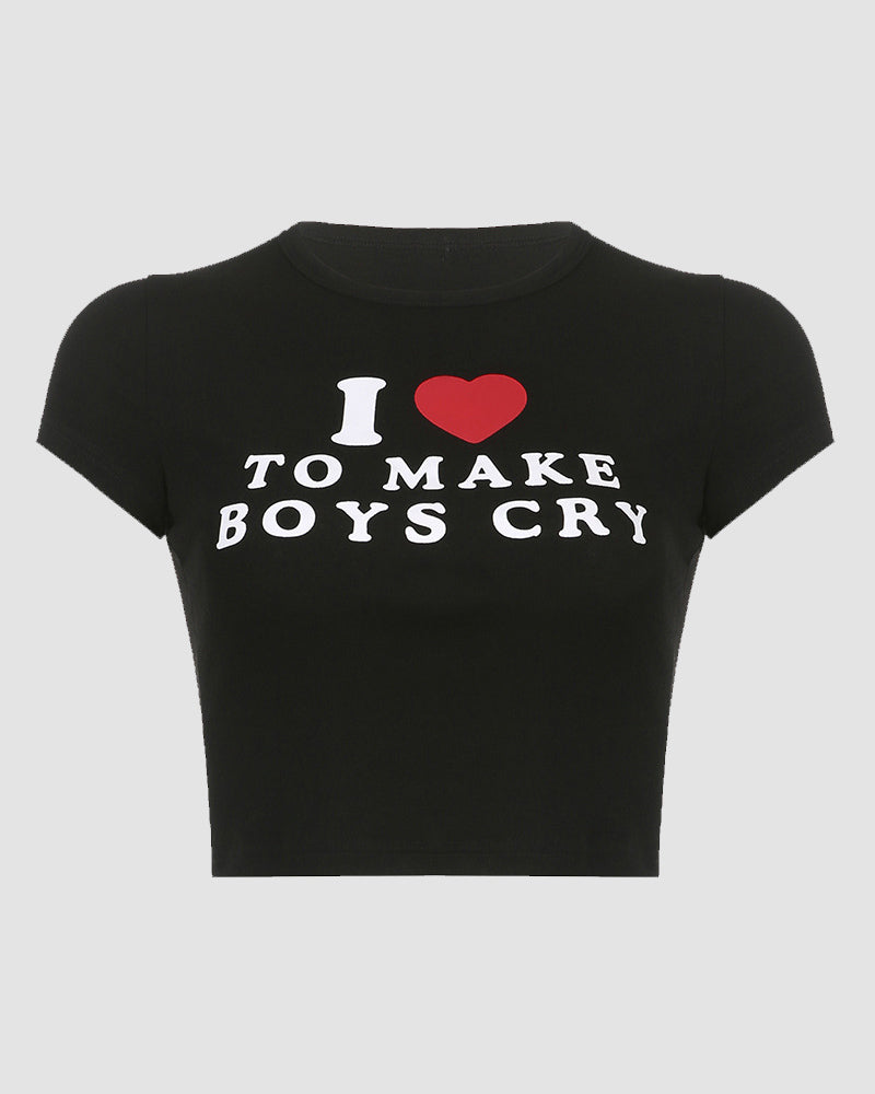 Make Boys Cry Baby Raglan Top