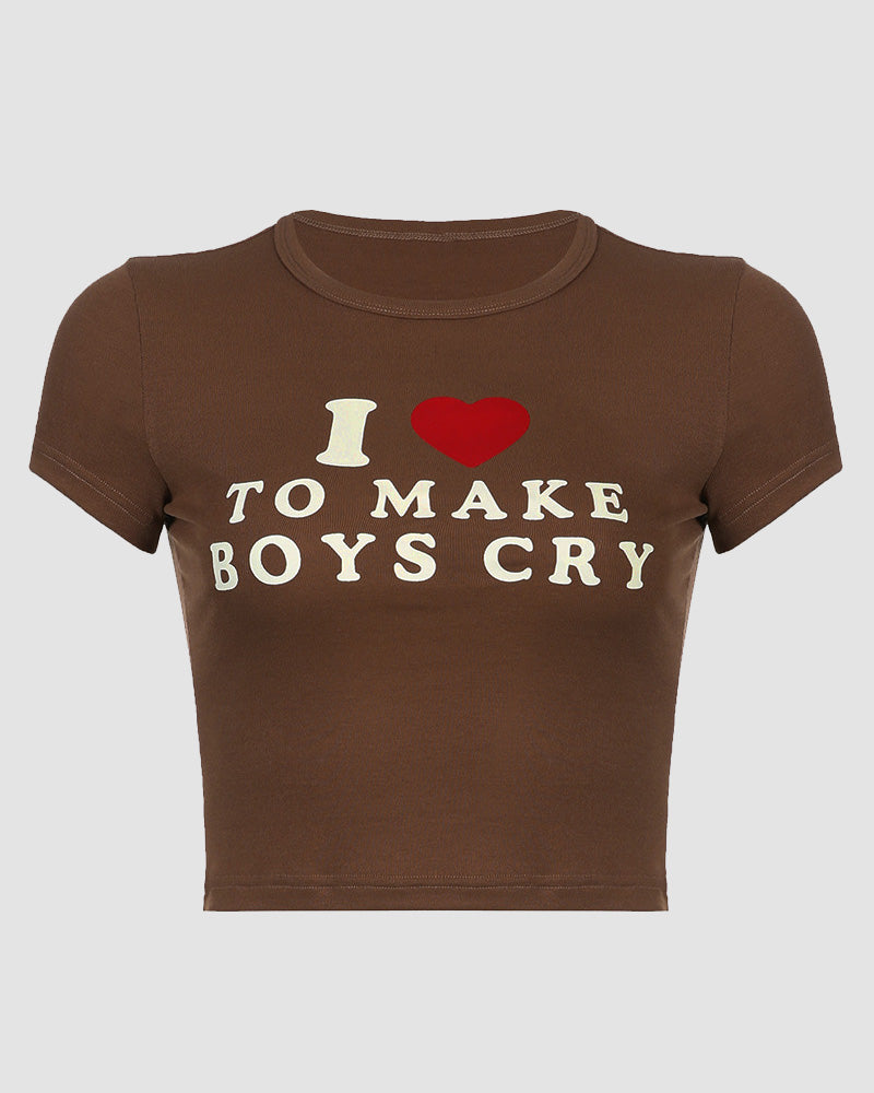 Make Boys Cry Baby Raglan Top