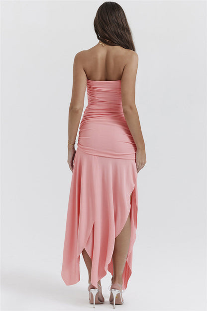 Susanna Pink Sexy Maxi Dress