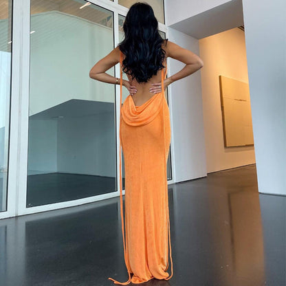 Vanessa Backless Maxi Dress