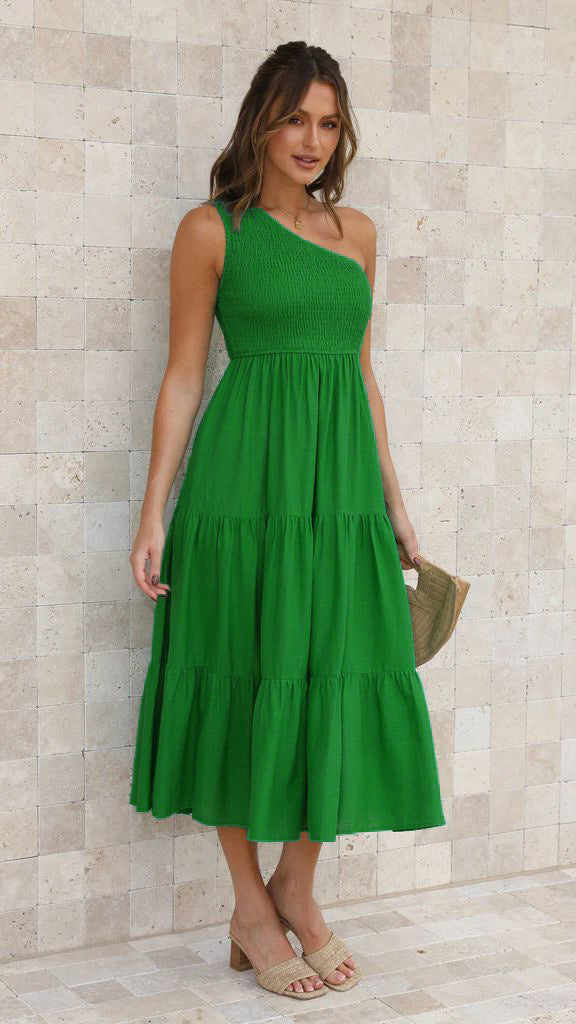 Margaret Shoulder Sleeveless Summer Dress