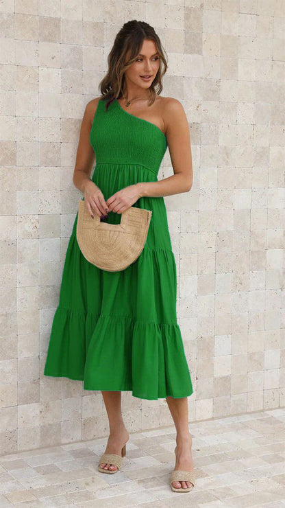 Margaret Shoulder Sleeveless Summer Dress