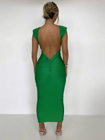 Joanna Backless Maxi Dress