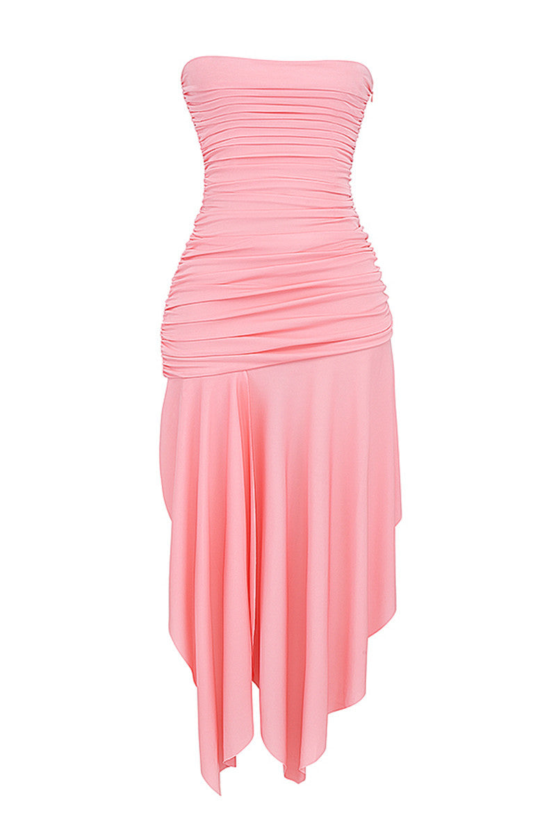 Susanna Pink Sexy Maxi Dress