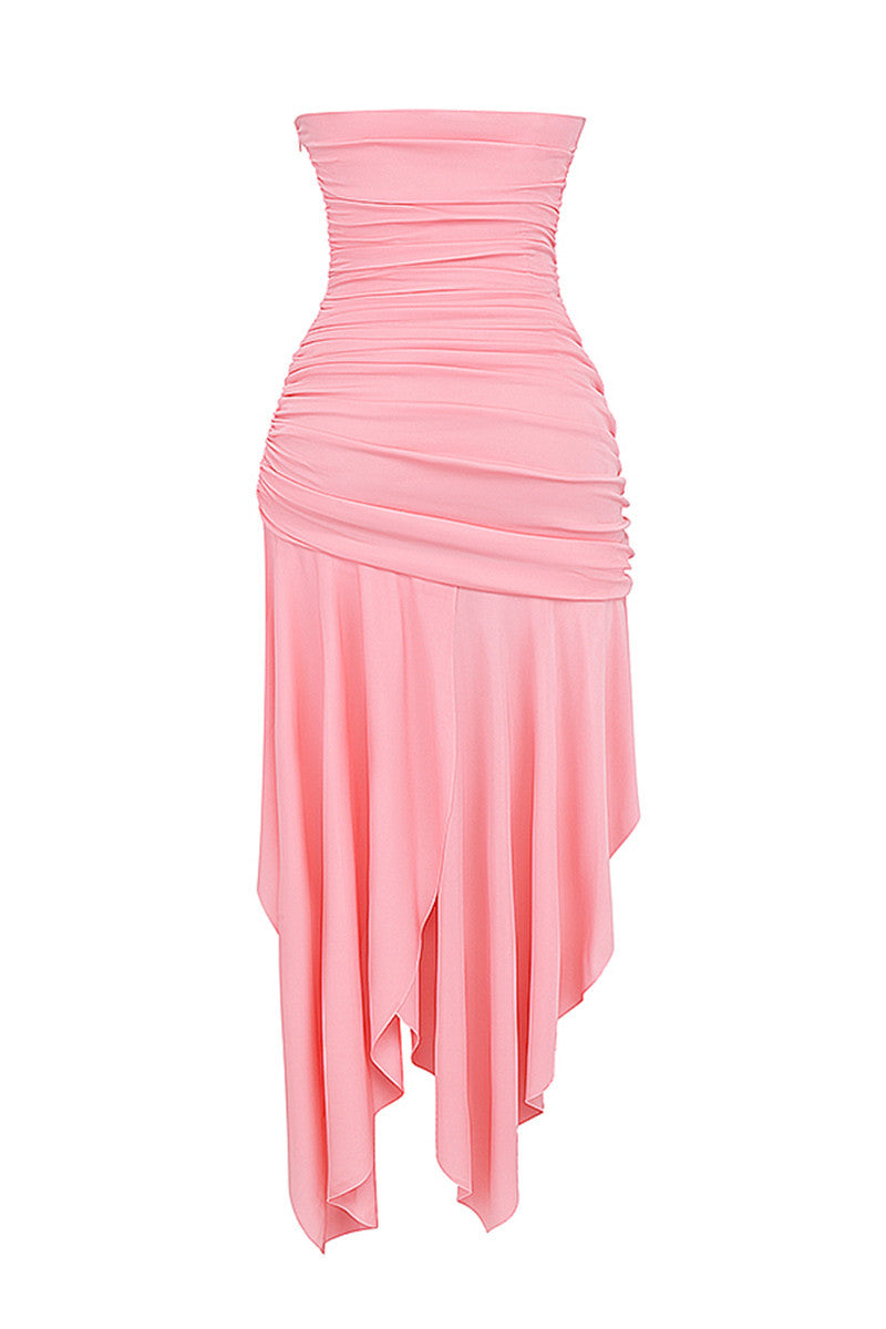 Susanna Pink Sexy Maxi Dress