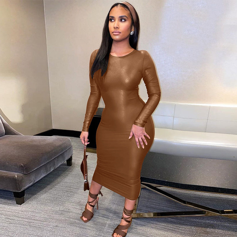 Jill Full Sleeve Bodycon Midi Dress