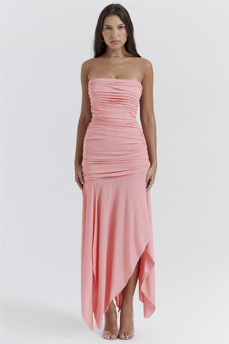 Susanna Pink Sexy Maxi Dress