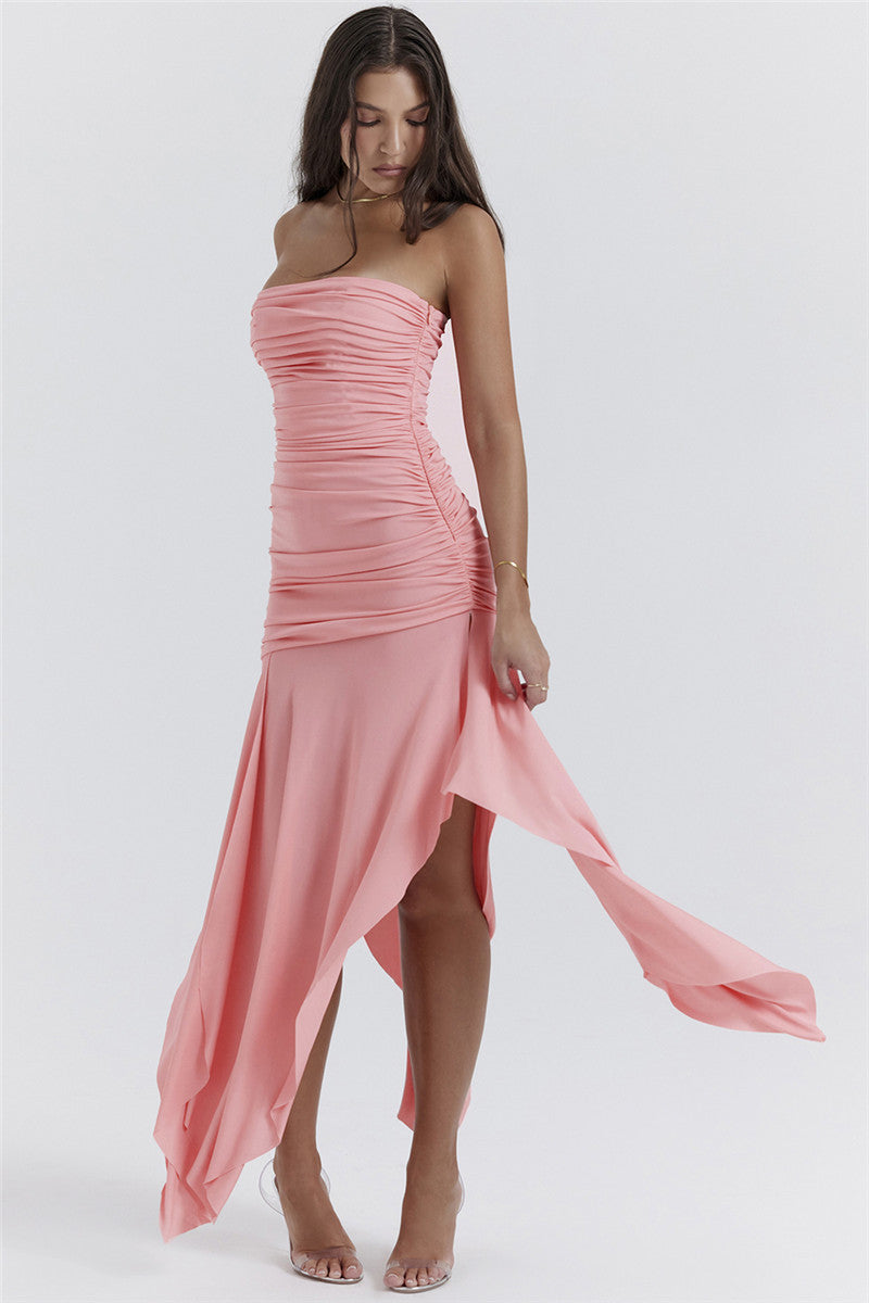 Susanna Pink Sexy Maxi Dress