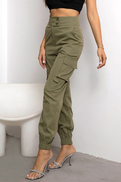 High Waist Cargo Pants