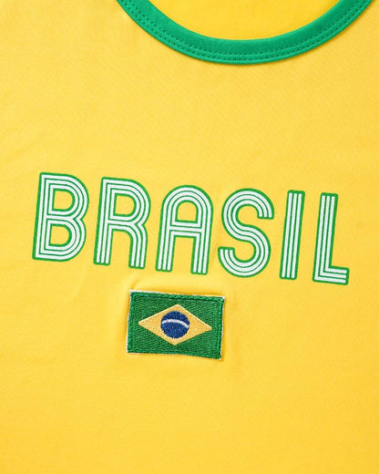 Brasil Raglan Sports Top