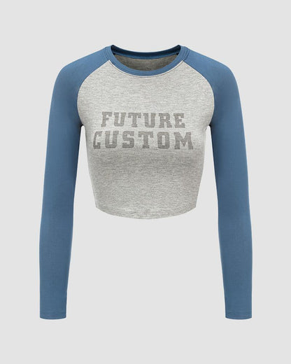 Future Custom Raglan Cropped Top