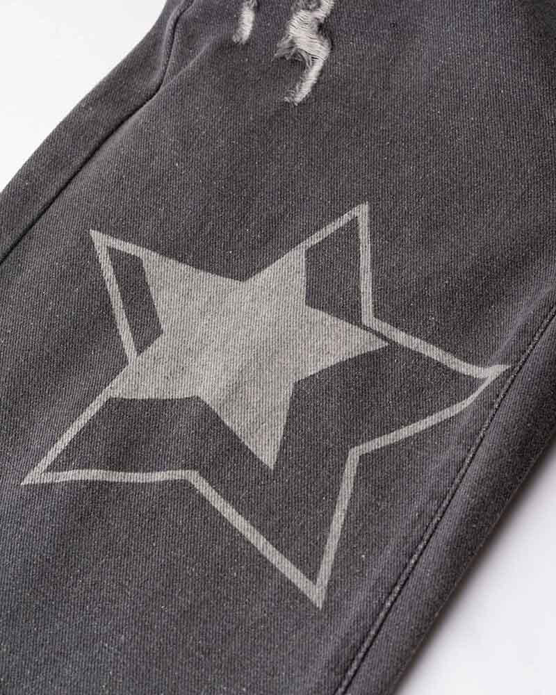 Volley Graphic Stars Distressed Jeans