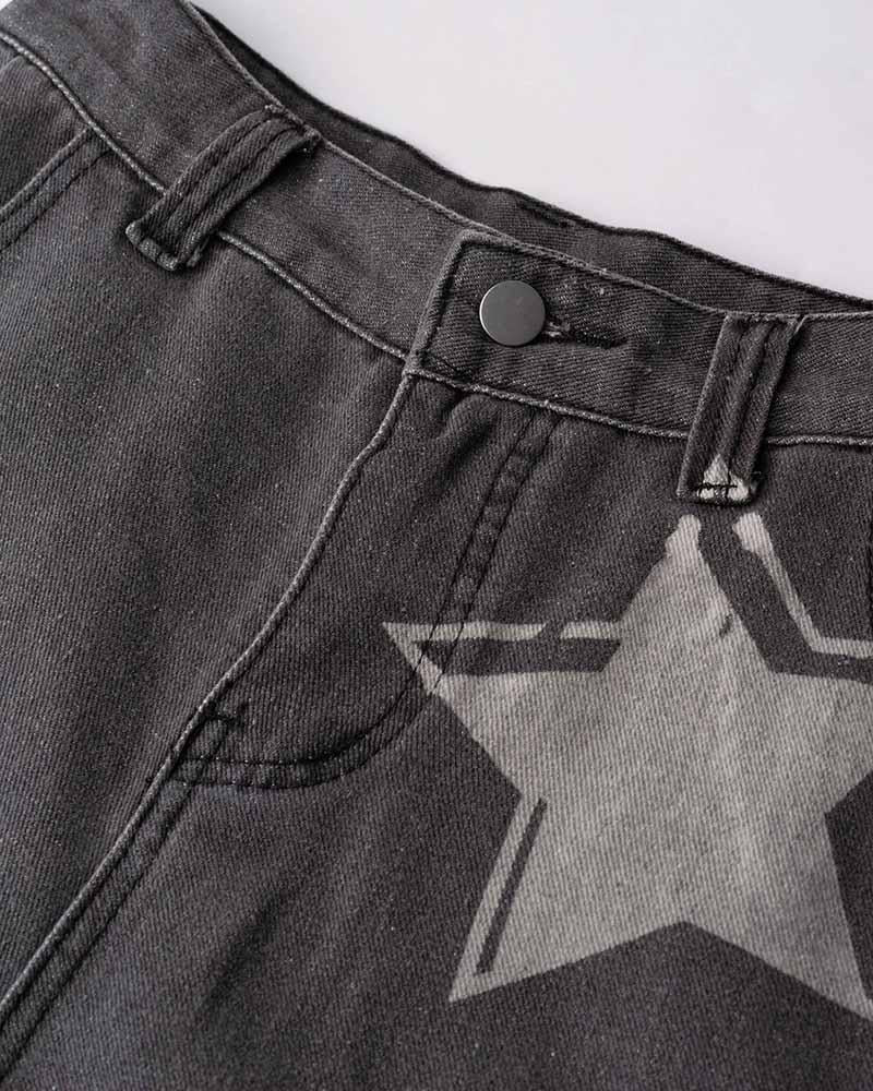 Volley Graphic Stars Distressed Jeans