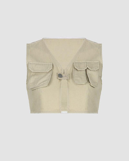 Dustie Utility Cropped Vest